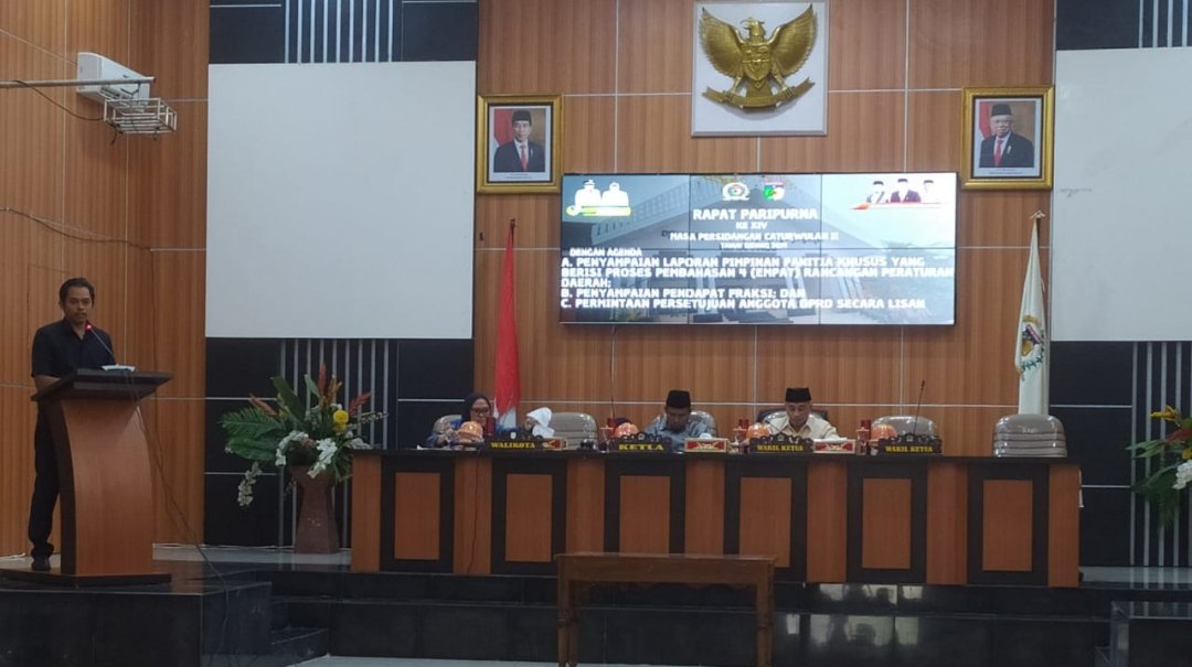 DPRD Palu Gelar Rapat Paripurna Laporan Pansus I